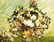 Vincent Van Gogh Pink and White Roses China oil painting reproduction